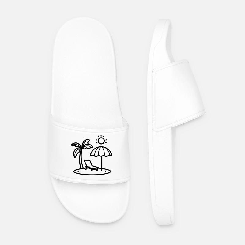 beach - Men’s Pool Sliders - white