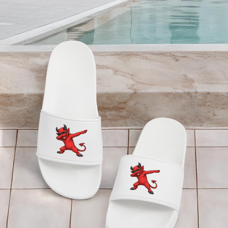 Dabbing Devil Men’s Pool Sliders