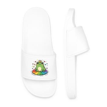 LGBTQ Pride Month - Gay Princess - Men’s Pool Sliders - white - Front