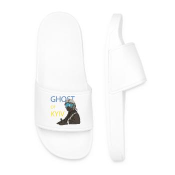 Ghost of Kyiv Pilot - Men’s Pool Sliders - white - Front