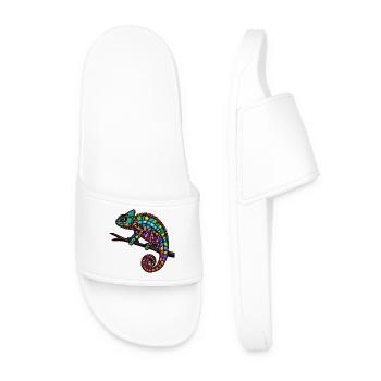 Show off your colors - Men’s Pool Sliders - white - Front