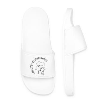 I Will Never Leave You: Supportive Friendship - Men’s Pool Sliders - white - Front