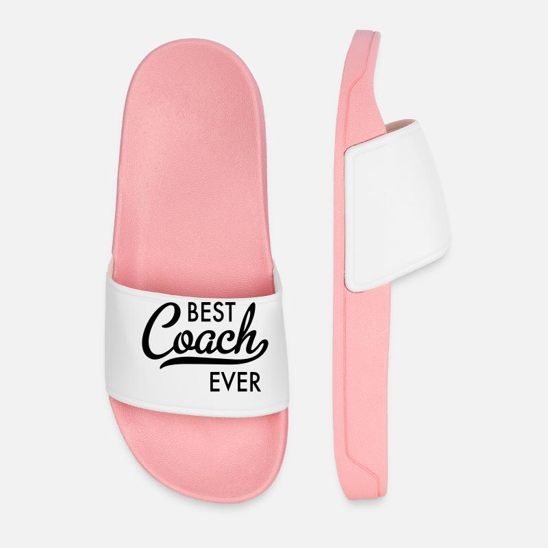Bester Coach - Männer Badelatschen - Hellrosa