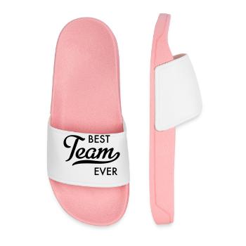 Best team - Men’s Pool Sliders - light pink - Front