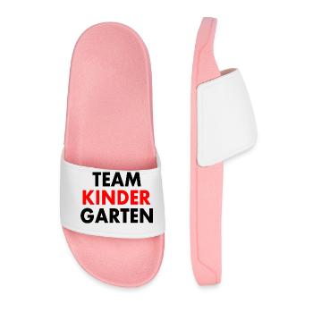 Team kindergarten - Männer Badelatschen - Hellrosa - Vorne