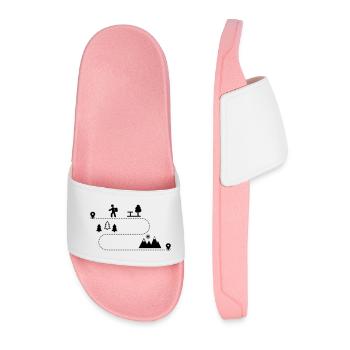 randonnées en montagne - Claquettes Homme - rose clair - Devant