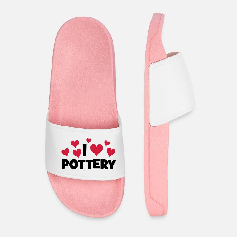 POTTERY - Männer Badelatschen - Hellrosa