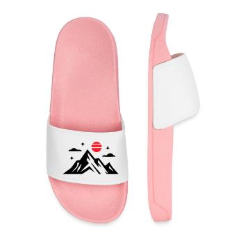 Icône des montagnes - Claquettes Homme - rose clair - Devant