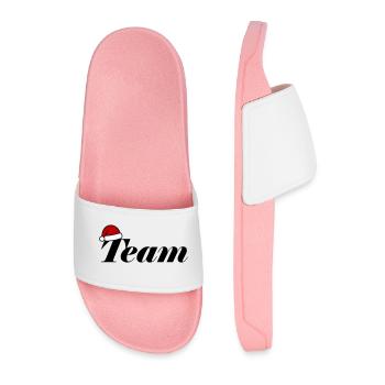 Équipe Chapeau de Noël - Claquettes Homme - rose clair - Devant
