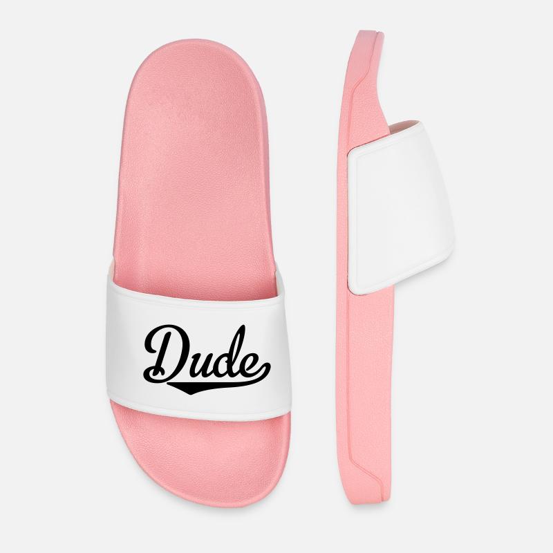 dude - Männer Badelatschen - Hellrosa