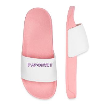 PAPOUNET. PAPA. FÊTE DES PÈRES. BONNE FÊTE PAPA - Claquettes Homme - rose clair - Devant