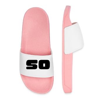 50. 50 ANS. 50e ANNIVERSAIRE. ANNIVERSAIRE 50 ANS. - Claquettes Homme - rose clair - Devant