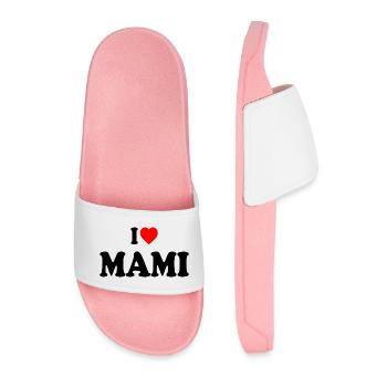 I love mami - Männer Badelatschen - Hellrosa - Vorne