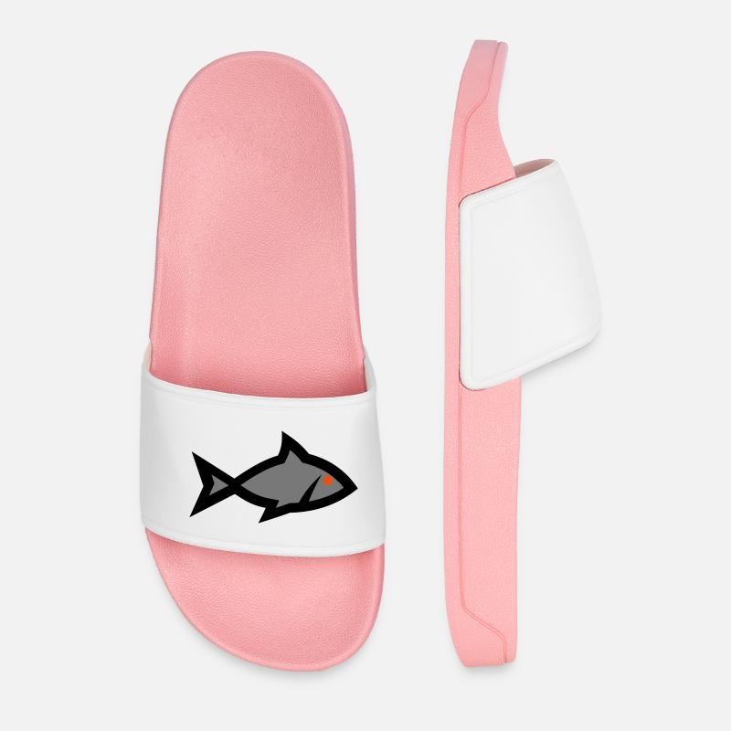 Fisch - Männer Badelatschen - Hellrosa