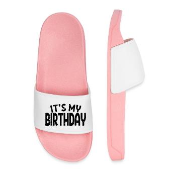 It's My Birthday Cool Birthday Party Geschenk & Outfit - Männer Badelatschen - Hellrosa - Vorne