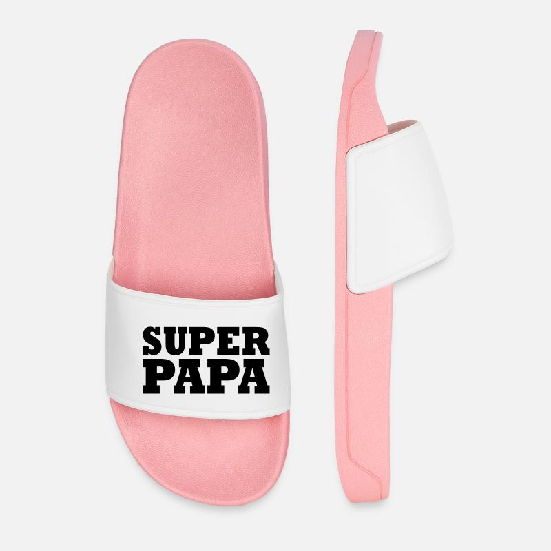 Superpapa - Männer Badelatschen - Hellrosa