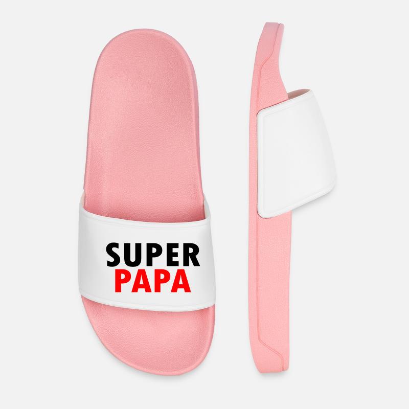 Superpapa - Männer Badelatschen - Hellrosa