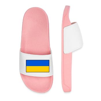 Ukraine - Men’s Pool Sliders - light pink - Front