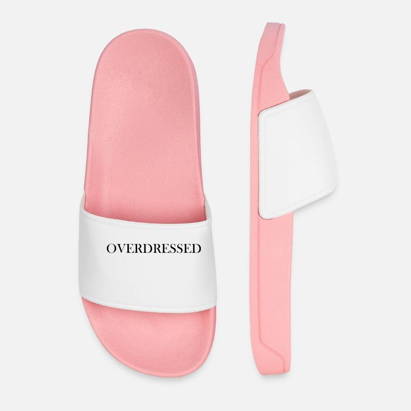 Overdressed statement black - Männer Badelatschen - Hellrosa