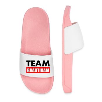 Team bräutigam - Männer Badelatschen - Hellrosa - Vorne