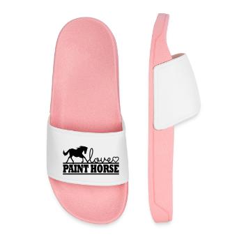 Pferd Paint Horse - Männer Badelatschen - Hellrosa - Vorne
