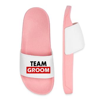Team groom - Claquettes Homme - rose clair - Devant