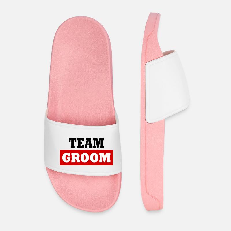 Team groom - Männer Badelatschen - Hellrosa