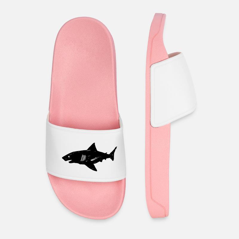 Shark (no1) - vector - Männer Badelatschen - Hellrosa