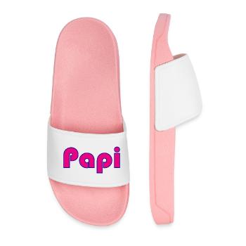 PAPY. FÊTE DES PÈRES. BONNE FÊTE PAPY. JE T'AIME. - Claquettes Homme - rose clair - Devant