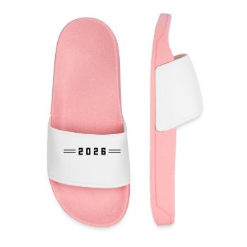 2026 Line - Men’s Pool Sliders - light pink - Front