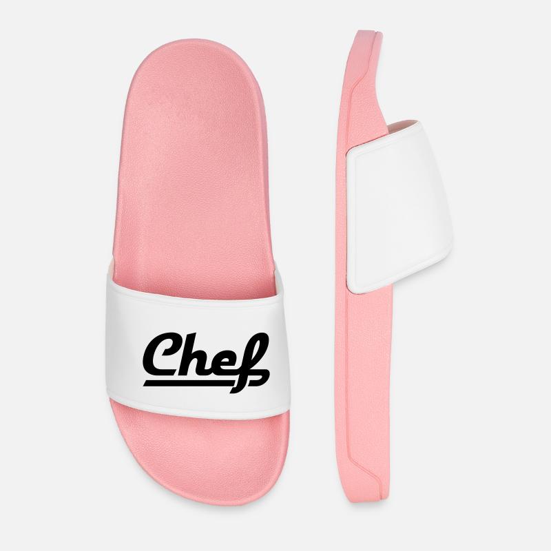 Chef - Männer Badelatschen - Hellrosa