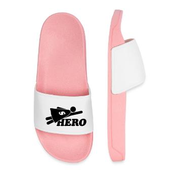 Super Hero Man - Männer Badelatschen - Hellrosa - Vorne