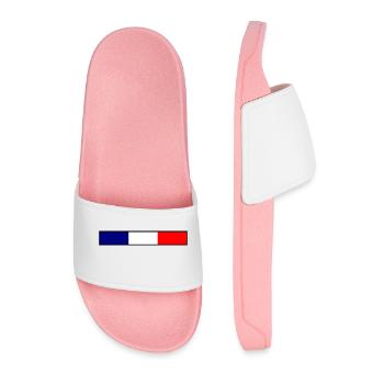 France Flag - Men’s Pool Sliders - light pink - Front