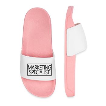 Spécialiste du marketing Fier spécialiste du marketing diplômé - Claquettes Homme - rose clair - Devant