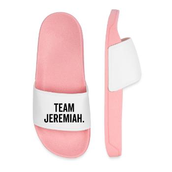 Team Jeremiah - Men’s Pool Sliders - light pink - Front