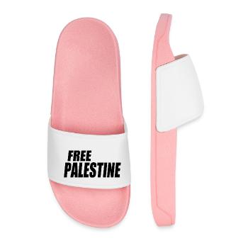 Free palestine - Männer Badelatschen - Hellrosa - Vorne