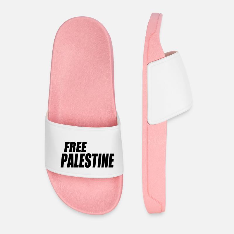 Free palestine - Männer Badelatschen - Hellrosa