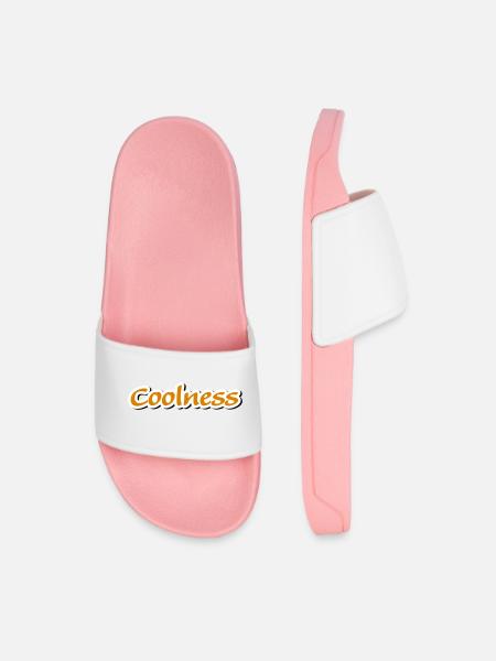 coolness claim Vectorgraphic - Men’s Pool Sliders - light pink