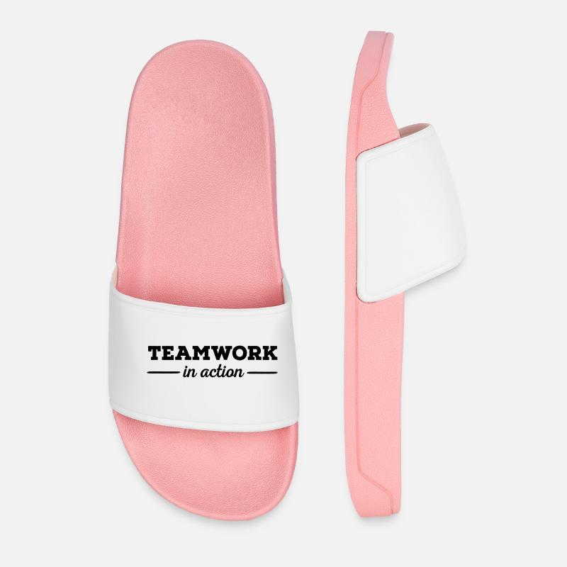 Teamwork - Männer Badelatschen - Hellrosa