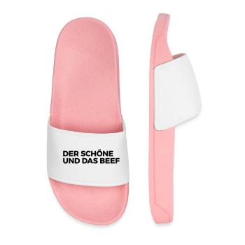 Der Schöne und das Beef - Männer Badelatschen - Hellrosa - Vorne
