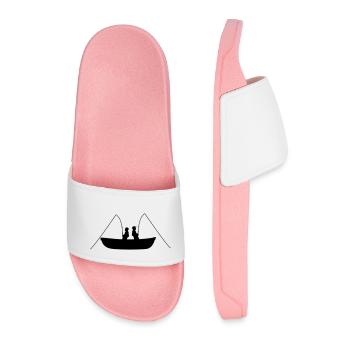 équipage 2 amis équipe couple club mer bateau pêcheur s - Claquettes Homme - rose clair - Devant