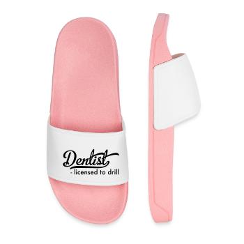 Dentist - Men’s Pool Sliders - light pink - Front