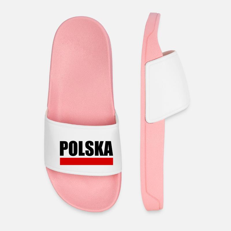 Polen flagge - Männer Badelatschen - Hellrosa