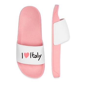 I love Italy - Men’s Pool Sliders - light pink - Front