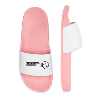 Poop Is Loading - Claquettes Homme - rose clair - Devant