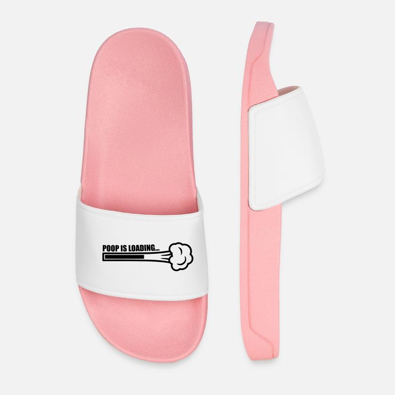 Poop Is Loading - Männer Badelatschen - Hellrosa