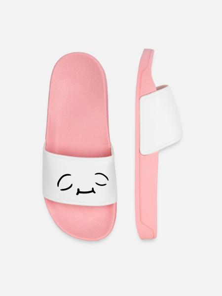 Conception de visage détendue - Claquettes Homme - rose clair