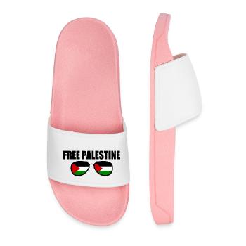 Free palestine - Männer Badelatschen - Hellrosa - Vorne