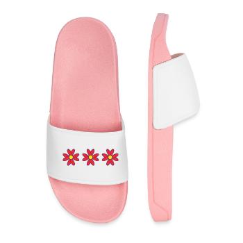 HAPPY BIRTHDAY. HAPPY BIRTHDAY. ANNIVERSARY. - Men’s Pool Sliders - light pink - Front