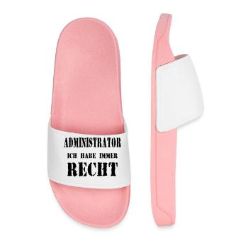 Administrator - Männer Badelatschen - Hellrosa - Vorne